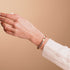 Schokolade | 925 Sterling Silber | Meerjungfrau Glaskiesel Armband